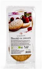 Biscuiti cu Crema de Zmeura Bio Longevita 175gr Cod: 19248 foto