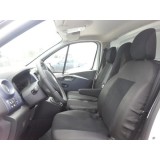 2+1 Huse Scaune pentru RENAULT TRAFIC 2014+ Microbuze Negru Textil