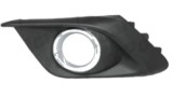 Grila bara fata Mazda 3 (Bm), 06.2013-, Stanga, BJE150C21A, 45C227-5 cu locas pentru proiectoare,insertie crom, Rapid