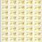 Romania 2002 - Servicii postale II uzuale, serie in coli de 50 ,MNH, LP 1594