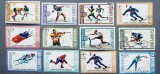 Albania 1972 Jocurile Olimpice de Vară M&uuml;nchen &amp; Iarnă Sapporo Lot 12 Timbre Sport Ștampilat - Oref1