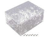 Carcasă universală din aluminiu natural - dimensiuni 128mm x 166mm x 77mm