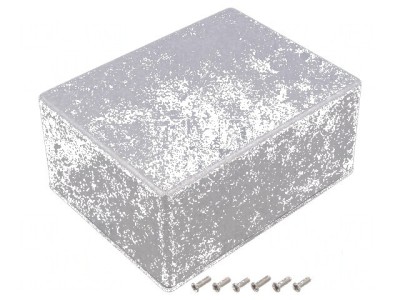Carcasă universală din aluminiu natural - dimensiuni 128mm x 166mm x 77mm foto