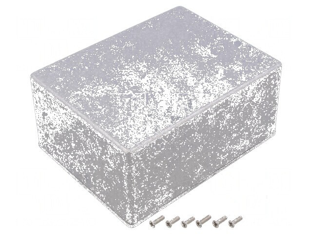 Carcasă universală din aluminiu natural - dimensiuni 128mm x 166mm x 77mm