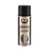 Vopsea Cauciucata Spray K2 Color Flex Negru Lucios 400ml Folie Lichida Removibila