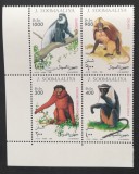 SOMALIA-MAIMUTE-4 Val.in Bloc-MNH**SOM 161A, Africa, Fauna