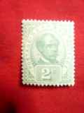 Timbru 2C verde Sarawak Colonie Britanica 1889 Sir Ch.Broke , fara guma