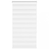 vidaXL Jaluzea tip zebra alb lățime țesătură 70,9 cm poliester