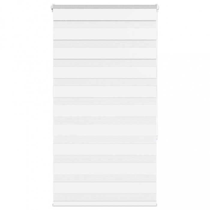 vidaXL Jaluzea tip zebra alb lățime țesătură 70,9 cm poliester