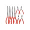 Set 4 clesti, varf lung, indoit, drept, Verke