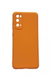 Husa telefon compatibila cu Samsung Galaxy Galaxy S20 FE, Portocaliu, Cu interior de catifea, 152HT, Silicon, Carcasa