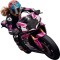 Sticker decorativ, Motocicleta, Roz, 60 cm, 1336STK-3