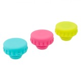 Dopuri Sticle, Silicon, Set 3 Bucăți, Multicolor, Oem
