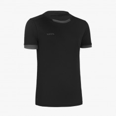 Tricou Rugby R100 Negru Copii