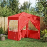 vidaXL Cort pentru Petreceri Roșu 200 x 200 x 240 cm PE și oțel 42032994