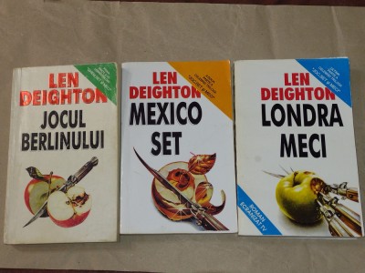 LEN DEIGHTON - JOCUL BERLINULUI + MEXICO SET + LONDRA MECI Vol.1.2.3. foto