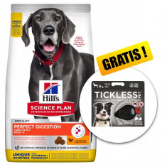 Hill&#039;s Science Plan Canine Perfect Digestion Large Breed 14kg + Tickless Pet GRATUIT