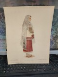 Țărancă din Neamț, Moldova, planșa nr. 078 din Portul popular rom&acirc;nesc, de Alexandrina Enăchescu, Scrisul Rom&acirc;nesc, Craiova, 1944