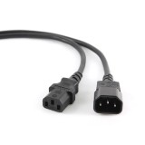 Cablu prelungitor, 1.8m, intrare C13, iesire C14, 6A, bulk, black