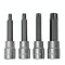 Biti torx cu adaptor clicket T40 T70 Topmaster Profesional set 4 piese