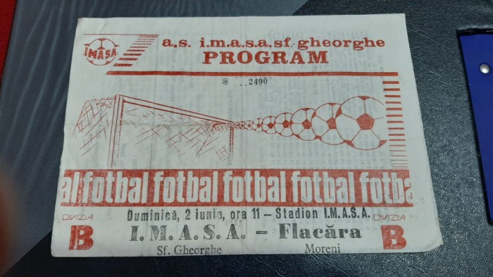 program IMASA SF. Gheorghe - Flacara Moreni