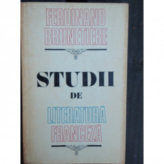 STUDII DE LITERATURA FRANCEZA - FERDINAND BRUNETIERE