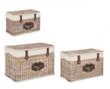 Cumpara ieftin Set 3 cosuri depozitare natur Provenzale 56x30x33 cm, 61x36x38 cm, 66x41x43 cm