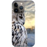Husa compatibila cu Apple iPhone 13 Pro Max model Owl, Silicon, TPU, Viceversa, Transparent, Carcasa