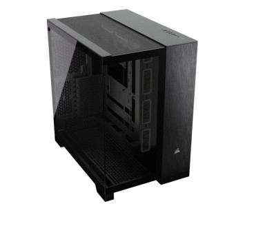 Carcasa CORSAIR 6500X Mid Tower DUAL CHAMBER NEGRU/OBSIDIAN ALUMINIUM foto