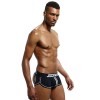 Sexy Chiloti Jockstrap Barbati JockMail Push Up Boxeri Stripes Open Back, Galben, Negru, Rosu, M, XXL