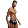 Sexy Chiloti Jockstrap Barbati JockMail Push Up Boxeri Stripes Open Back, Albastru, Galben, Negru, Rosu, M, XL, XXL