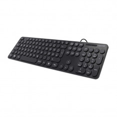 Tastatura cu fir KC-500 Hama, USB, 105 taste, layout RO, Negru