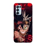Husa compatibila cu Oppo A74 model Asta and Liebe Black Clover, Silicon, TPU, Viceversa, Transparent, Carcasa
