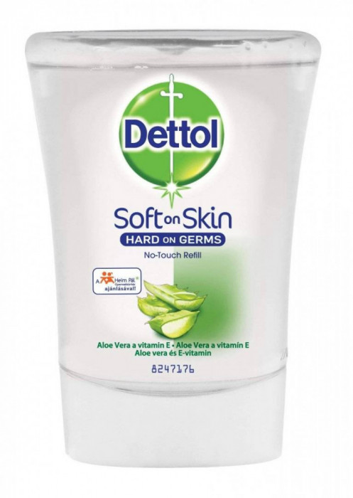 Rezerva sapun lichid antibacterian Dettol Aloe Vera, 250 ml