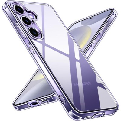 Husa pentru Samsung Galaxy S24 Plus, rezistenta la socuri, subtire, transparenta, anti-zgarieturi, carcasa subtire din TPU foto