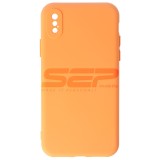 Husa Silicon Portocalie High Copy Apple iPhone XS - Protectie Premium
