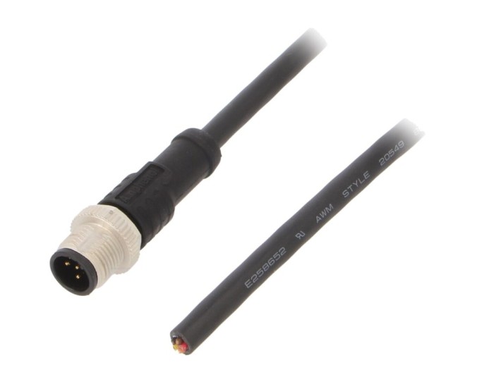 Cablu M12 5 pini, 2m, IP68