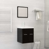 Gossi chiuveta incorporata cu robinet, alb, 42x39x18 cm, ceramica