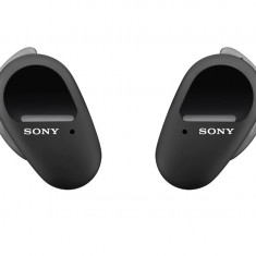 Casti sport in-Ear Sony WF-SP800NB, True Wireless, Bluetooth, Microfon, Autonomie 18 ore, Negru - SECOND