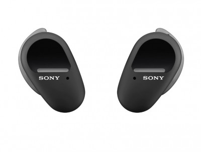 Casti sport in-Ear Sony WF-SP800NB, True Wireless, Bluetooth, Microfon, Autonomie 18 ore, Negru - SECOND foto