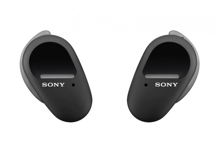 Casti sport in-Ear Sony WF-SP800NB, True Wireless, Bluetooth, Microfon, Autonomie 18 ore, Negru - SECOND