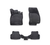 Covoare Cauciuc Tip Tavita Skoda Karoq 2017-2024, ALM, Negre, Premium, Fata+Spate, Prindere Fixa