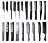 Set 20 piepteni de coafura din carbon pentru tuns negri