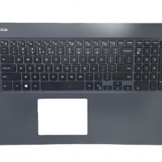 Carcasa superioara cu tastatura palmrest Laptop, Dell, Gaming G3 17 3779, P35E, 0D6NDW, GGVTH, 356C6, cu iluminare, layout US