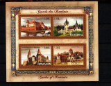 Castele din Rom&acirc;nia, bloc de 4 timbre, 2008, nr. lista 1810a, MNH