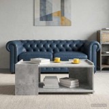 vidaXL Masă de cafea Gri Beton 90 x 50 x 33 cm Lemn prelucrat 8000997