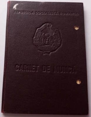 Carnet de munca , RSR foto