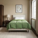 vidaXL Duvet complet pe tot parcursul anului Patos Verde 140 x 200 cm 42026038