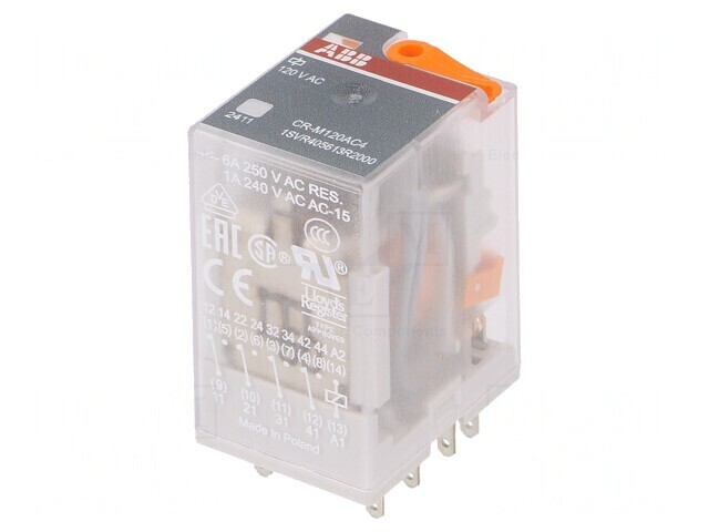 Releu Electromagnetic 4PDT 120VAC 6A