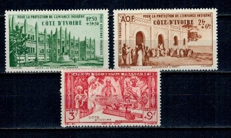 Cote Divoire 1942 - Binefacere, serie neuzata